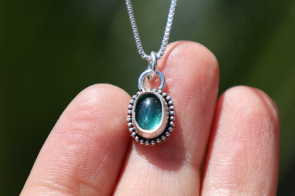 Blue kyanite pendant