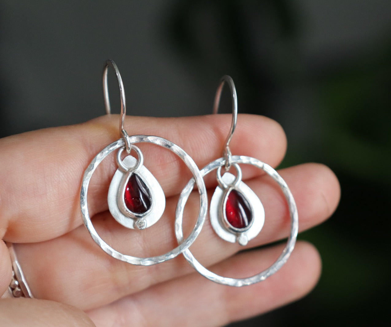 Garnet Earrings