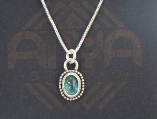 Blue kyanite pendant