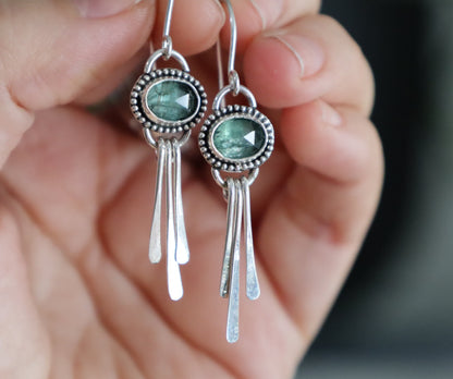 Oval Rose Cut Mint Green Kyanite